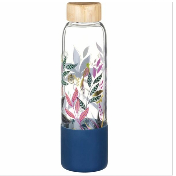 Sara Miller Botanic Paradise 600ml Glass Water Bottle$37.00 - Picture 1 of 7